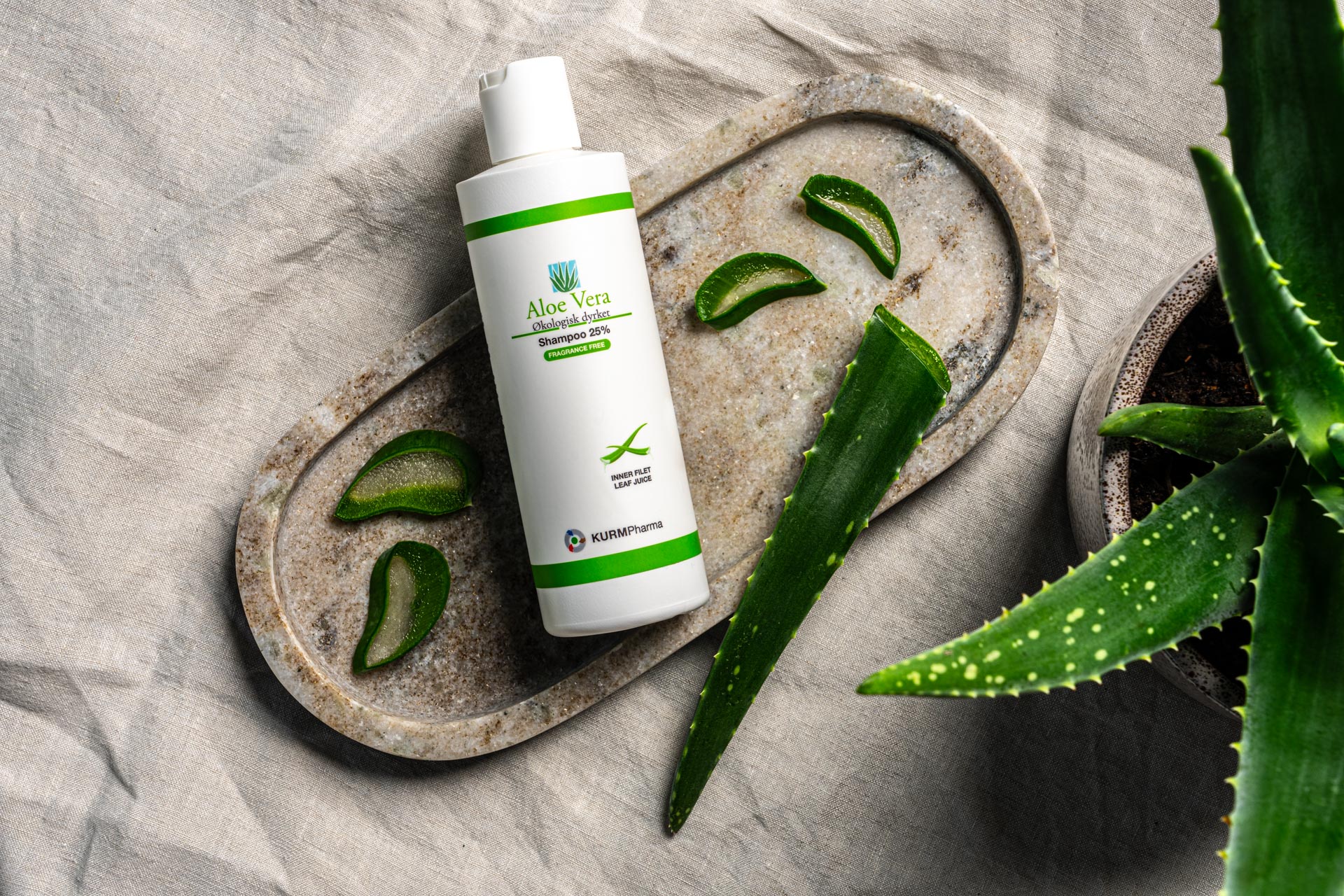 Aloe Vera Hårshampoo på fad